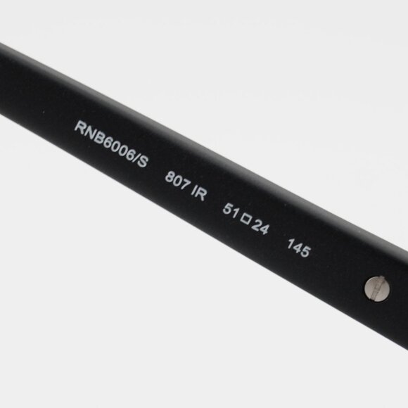 Rag & Bone RNB6006/S 0807 IR Sunglasses Black Square Frame, Smoke Lenses - Picture 4 of 9